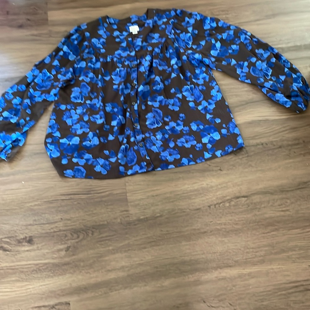 A New Day Women Long Sleeves Blouse Size Medium NWOT